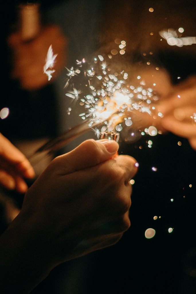 Fire works to celebrate New Year's Day, a holiday that is celebrated around the world