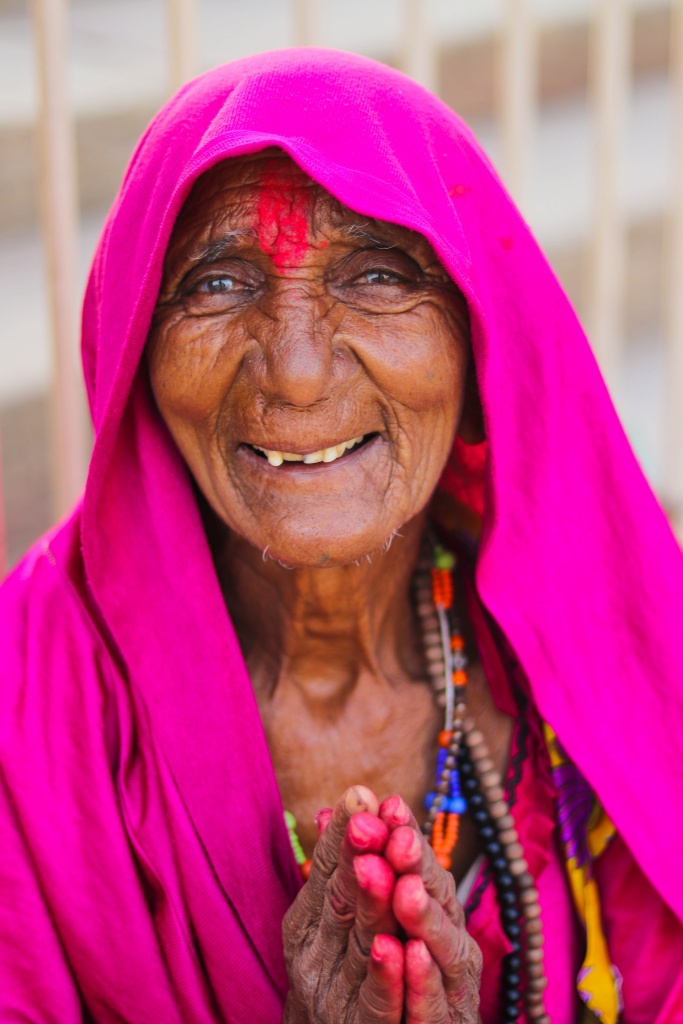 An Indian old woman