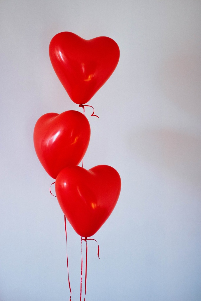 Heart shaped balloon to signify love